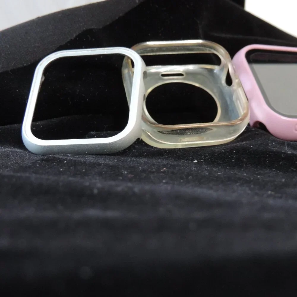 Five (5) 40mm Smartwatch Bumpers Otterbox & other brands. Two w/ Screen Guards